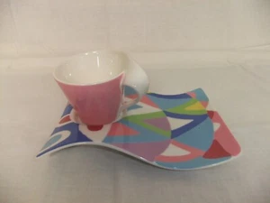 Villeroy & Boch NEW WAVE Fashionista - rara taza y plato diseño coleccionable - xx - Imagen 1 de 3