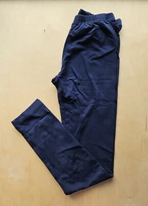 NWT Hanna Andersson NAVY BLUE SOLID Leggings 150 12 NEW! - Picture 1 of 6