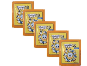 Panini 90 Jahre Donald Duck Sticker / 5x Stickertüten - Picture 1 of 2