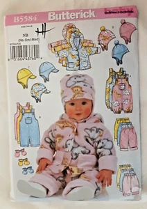 Chaqueta Infantil Patrón Butterick B5584 Mono Pantalones Sombrero Costura Proyecto 5584 (H) - Imagen 1 de 2