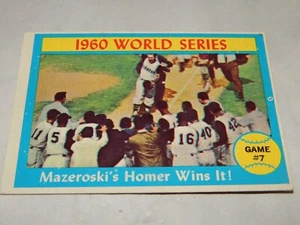 1961 Key Baseball Card Of Mazeroski's Homer Wins It # 312 Great Condition - Picture 1 of 6