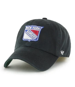 New York Rangers '47 Brand Black Fitted Franchise Hat - Picture 1 of 8