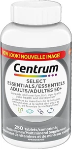 Mulvitaminas/minerales Centrum Adult Select Essentials para más de 50, 250 tabletas - Imagen 1 de 2