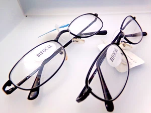2 Bifocal READING GLASSES Power +1.0 Classic compact styles Fair Vision brand - Picture 1 of 2