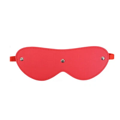 Studded Leather Blindfold Sleep Mask Bondage BDSM Couple Adult Sex Flirting Play - Image 1 of 4