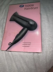 Boots 1600W Travel HairDryer 26-36-832 - Picture 1 of 2
