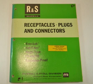 Vintage 1967 Russell Stoll R & S Receptacle Plug Connector Catalog Electrical 6A - Picture 1 of 7