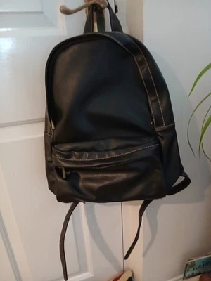 Ladies Brown Faux Leather  Rucksack From NEXT  Adjustable Straps & Pockets - Image 1 of 4