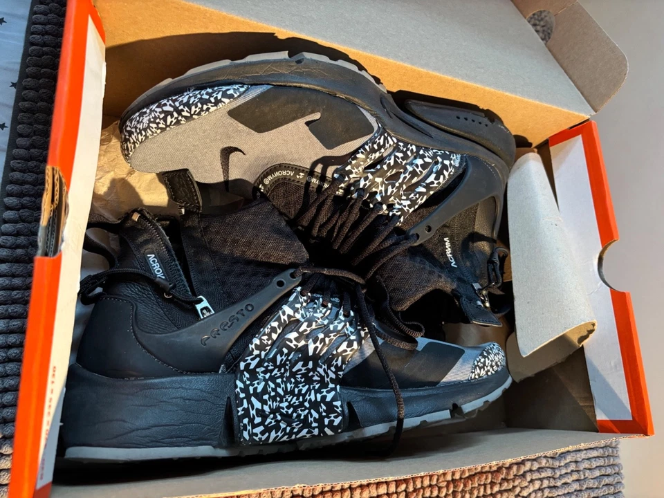 Nike Air Presto Mid EU 42.5 / US 9 / AH7832 001 / Acronym ACRNM Grey Cool - Bild 1 von 4