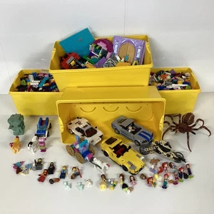 5.4kg LEGO Pieces Partial Vehicles inc Disney & 4x Brick Storage Tubs (4F) W#939 - Picture 1 of 3