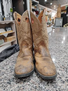 Ariat 10001798 Heritage Stockman Kinder Mädchen Größe 4 Leder Westernstiefel  - Bild 1 von 7