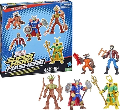 HASBRO MARVEL SUPER HERO MASHERS THOR Y GUARDIANES DE LA GALAXIA PACK MULTI Foto 1 de 4