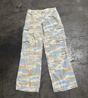 Pantalones cargo Justice Camo Y2k niñas jóvenes talla 10 Kidcore  Foto 1 de 4