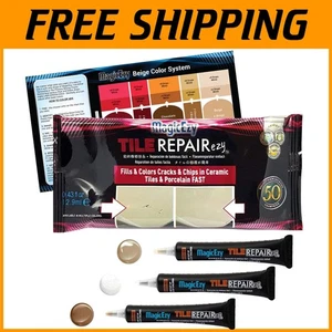 Tile Repairezy Bright Range - Beige Porcelain Repair Kit - Picture 1 of 8
