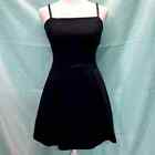 NWT Bebe Little Black Elastic Spaghetti Straps Underskirt Mini Dress Size 6