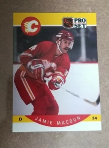 1990-91 Pro Set - Calgary Flames - Hockey Card #37 Jamie Macoun - Picture 1 of 2