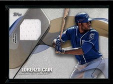 LORENZO CAIN 2017 TOPPS SERIES 2 GAME USED WORN JERSEY AJ9367
