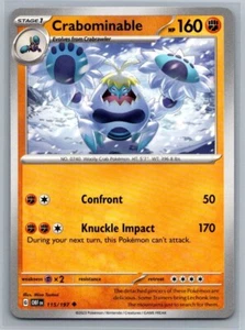 Crabominable 115/197 Obsidian Flames Uncommon Pokémon TCG 2023 - Picture 1 of 2