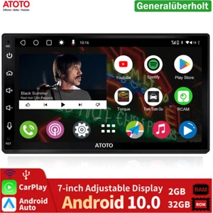 Radio de coche ATOTO A6 PF Android 7" pantalla táctil doble DIN GPS CarPlay&Android coche - Imagen 1 de 12