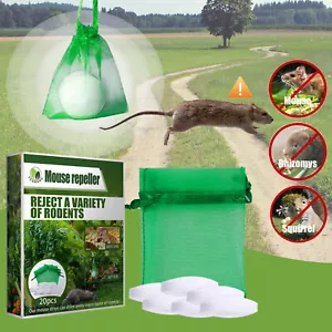 20X Keep Mice Out For House - Peppermint Oil For Mice And Rats Mouse Squirrel - Picture 1 of 8