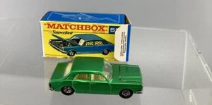 MATCHBOX LESNEY #53 SUPERFAST METALLIC GREEN FORD ZODIAC BOXED *VINTAGE* - Bild 1 von 6