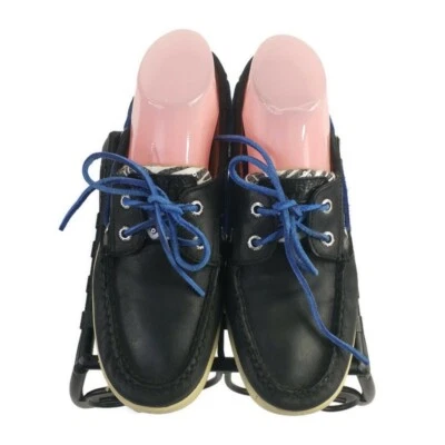 Sapatos femininos Sperry Bluefish 9516907 couro zebra preto lantejoulas barco tamanho 8,5M - Imagem 1 de 4