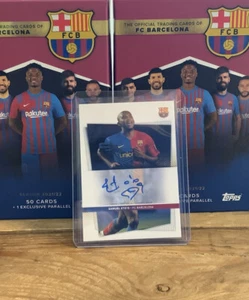 2021 Topps FC Barcelona Team Set SAMUEL ETO’O Autograph SP 36/75 Beautiful Card - Picture 1 of 4