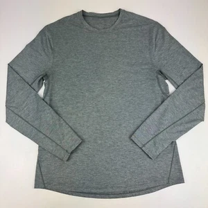 Lululemon Camicia Uomo Taglia M Somatica Manica Lunga Atletica Corsa Palestra Grigio - Foto 1 di 7