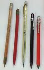 Lot Of 5 Vintage Ball Point Pens ~ Various Ages & Conditions ~ As Is ~ Untested