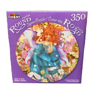 Lot Of 2 New Puzzles CraZArt Summer Flower Fairy & 2 In 1 Puzzles Dog Faces/Farm - Picture 1 of 8
