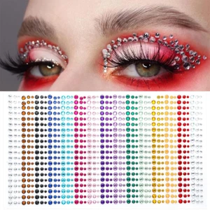 900 Stück Glitzersteine Selbstklebend,Glitzer Steine Make up, Steinchen Gesicht, - Bild 1 von 6