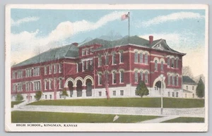 Kingman, Kansas (KS) Postcard: High School, 1925 - Picture 1 of 2