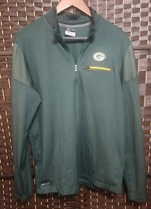 Green Bay Packers NFL Nike Dri-Fit 1/4 Zip-Up Jacke Herren Gr. Medium TOP - Bild 1 von 4
