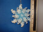 Snowflake Ornament Snowflake Blue Frosted Acrylic T0795b 128
