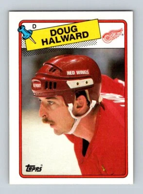 1988-89 Topps #113 Doug Halward Detroit Red Wings Hockey - Image 1 of 2