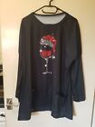 Bnwot Ladies Xmas Themed Tunic Top With Pockets Size L 12/14
