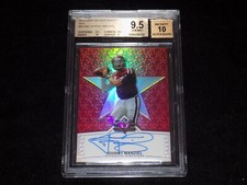 2014 Leaf Valiant Draft Red #1/1 Auto Autograph Johnny Manziel BGS 9.5