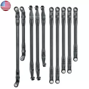 10PCS Metal Linkage Link Rod End for 1/10 RC Crawler Axial SCX10 II 90046 90047 - Picture 1 of 7