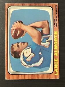 1966 Topps Football Card #119 Lance Alworth-San Diego Chargers VG/EX  Nice Card