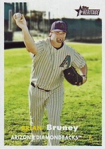 #420 Brian Bruney - Arizona Diamondbacks - 2006 Topps Heritage Baseball