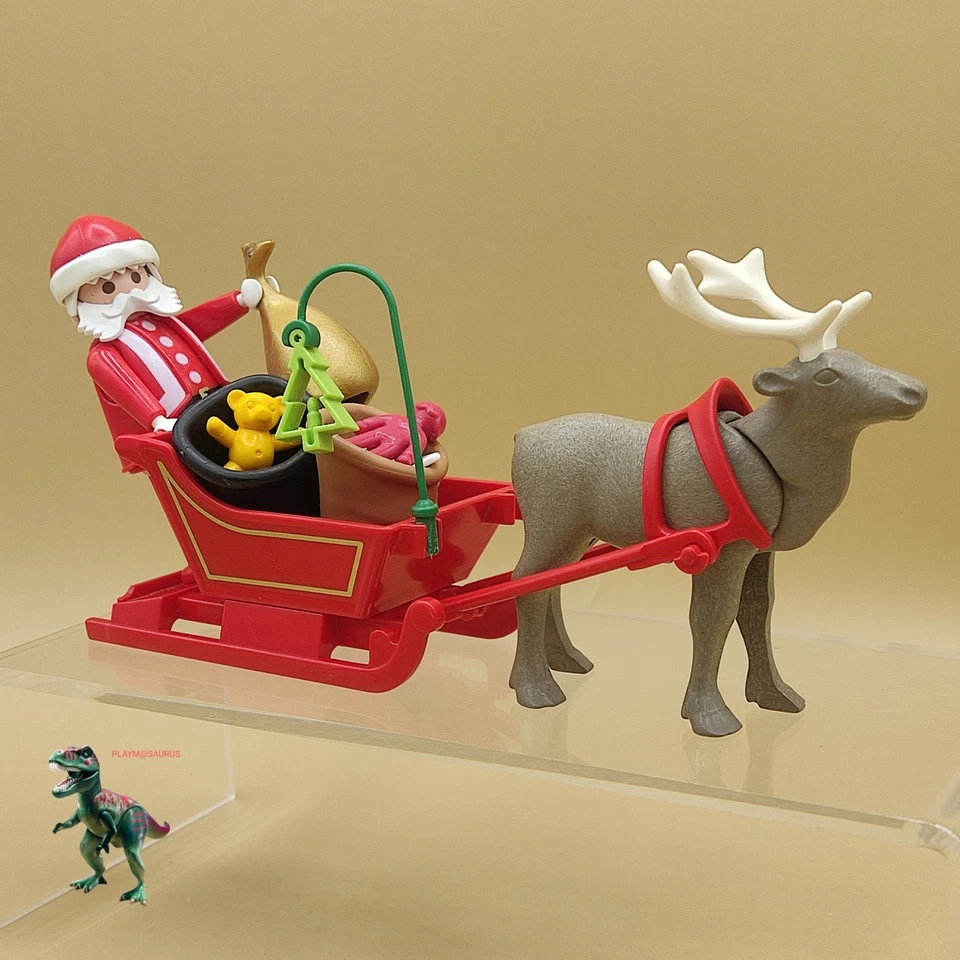 Playmobil figura Santa Claus-Papa Noel-navidad-regalos-belen-trineo-reno - Imagen 1 de 3