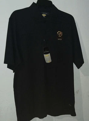 Camisa Polo Greg Norman Play Dry Essentials Organo Dorado XL Negra Foto 1 de 4