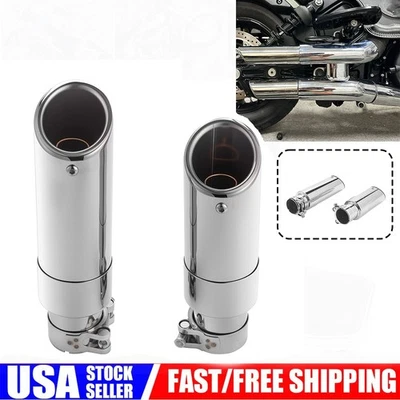 2x Slip-On Exhaust Mufflers For Indian Scout Bobber Sixty Rogue Twenty 2015-2025 Foto 1 de 4
