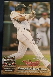 2019 Nate Perry Signed Autograph Tri-City Valleycats Program - Picture 1 of 4