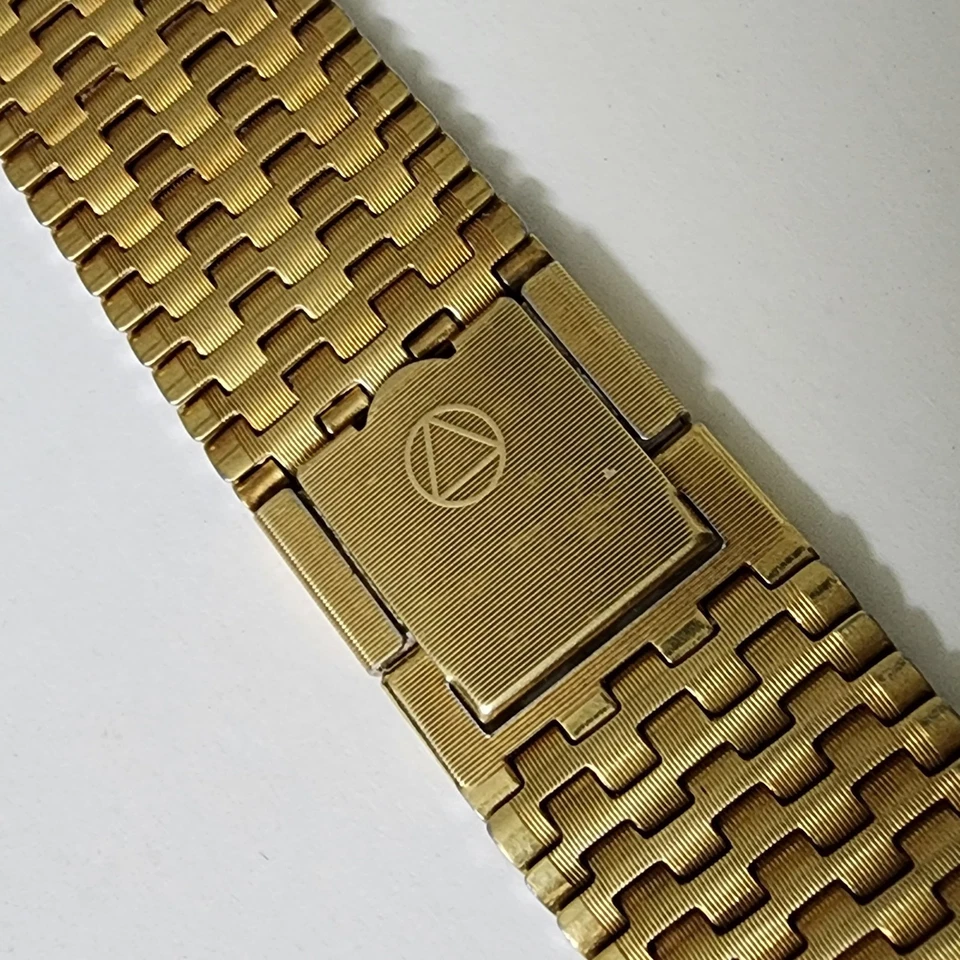 Новый из старых запасов винтажный позолоченный браслет NSA 18 мм - Изображение 1 из 4