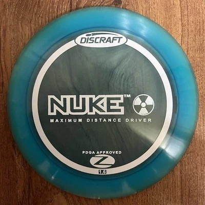 NEW Discraft Z Nuke PFN OOP Rare Golf Disc 174g Blue - Image 1 of 4