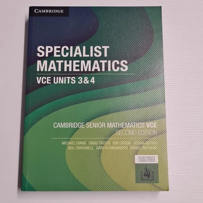 Specialist Mathematics VCE Units 3 & 4, Cambridge Senior Mathematics 2nd Edition - Image 1 of 4
