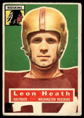 1956 Topps Leon Heath Washington Redskins #25 - Image 1 of 2