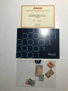 Folder Regno Colonie Selezione di 12 Francobolli Commemorativi COA Bolaffi - Picture 1 of 5
