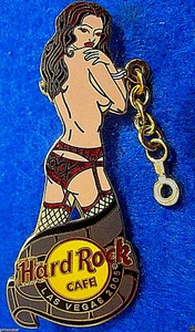 LAS VEGAS SEXY PORN STAR FILM HANDCUFFS STOCKINGS GIRL 05 Hard Rock Cafe PIN LE - Picture 1 of 1